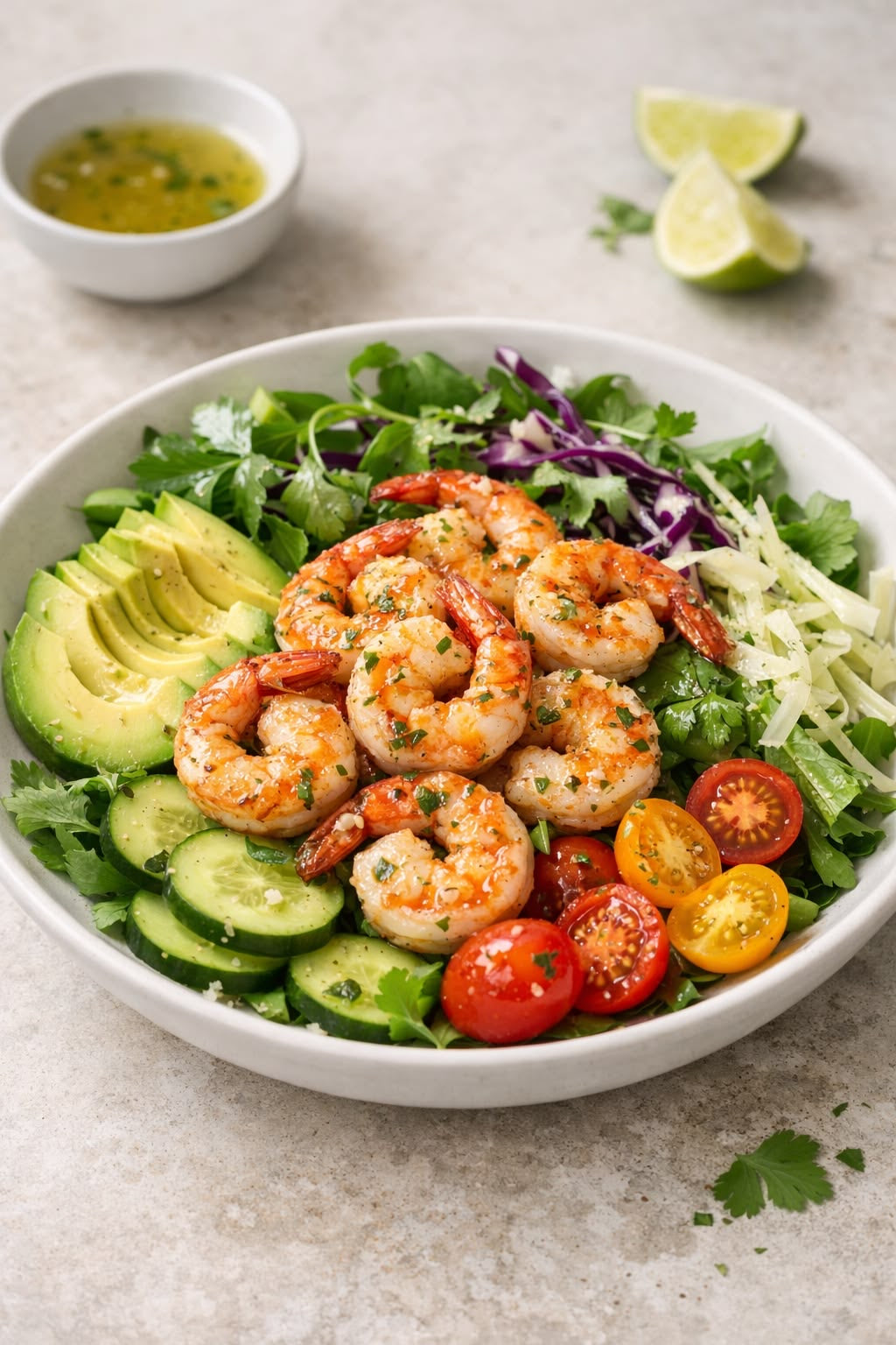 Garlic Shrimp Salad