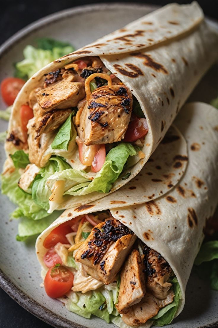 Grilled Chicken Veggie Power Wrap